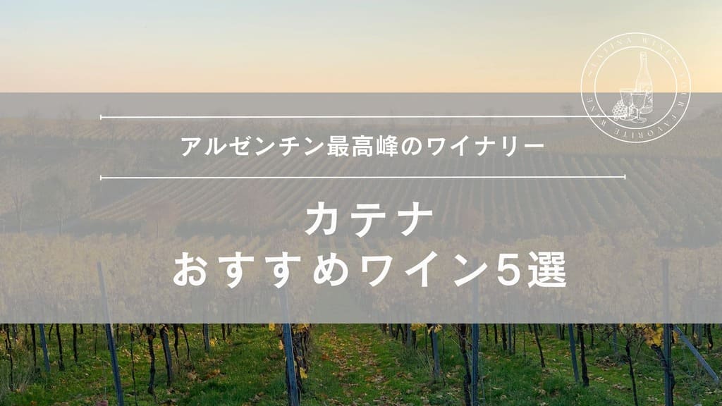 アルゼンチン最高峰のワイナリー『カテナ』おすすめワイン5選